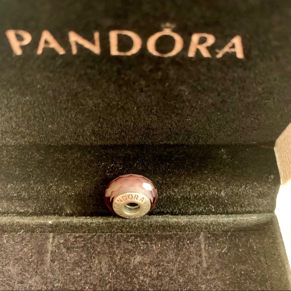 Authentic Pandora Purple Glass Bead - Picture 4 of 4
